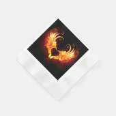 Serviette En Papier Angel Fire Heart with Wings (Coin)