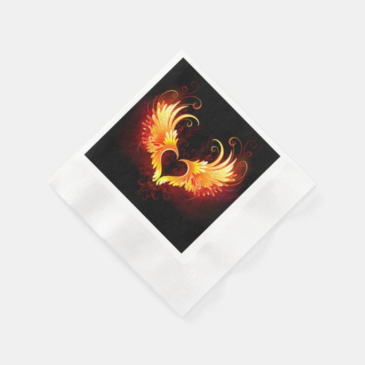Serviette En Papier Angel Fire Heart with Wings (Coin)