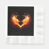 Serviette En Papier Angel Fire Heart with Wings (Devant)
