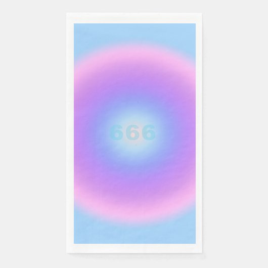 Serviette En Papier Angel Numéro 666 Reflect - Angel Numbers Gradient (Devant)