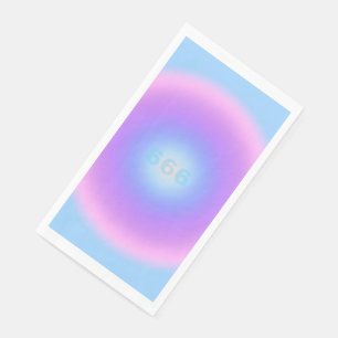 Serviette En Papier Angel Numéro 666 Reflect - Angel Numbers Gradient