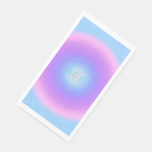 Serviette En Papier Angel Numéro 666 Reflect - Angel Numbers Gradient (Coin)