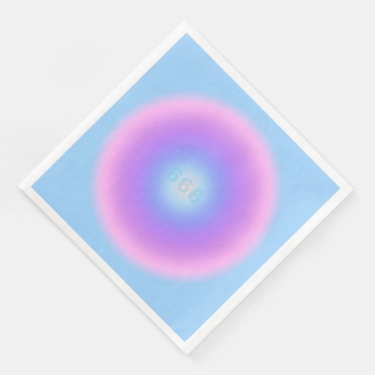 Serviette En Papier Angel Numéro 666 Reflect - Angel Numbers Gradient (Coin)