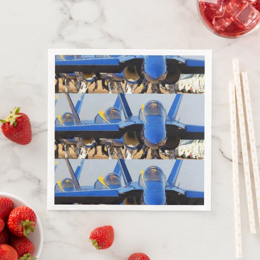 SERVIETTE EN PAPIER ANGELS BLEUS (En situation)