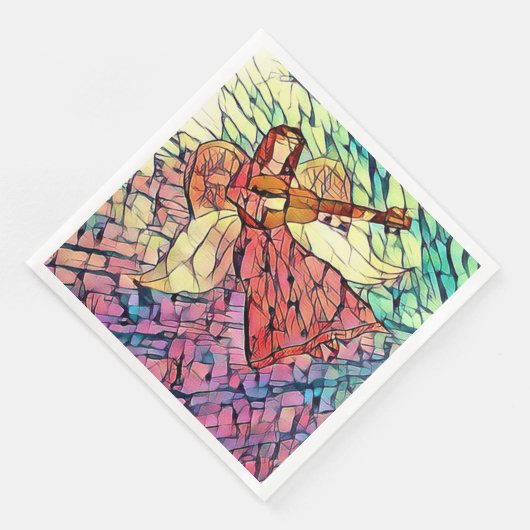 Serviette En Papier Angels en verre tendu (Coin)