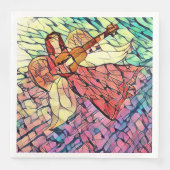 Serviette En Papier Angels en verre tendu (Devant)