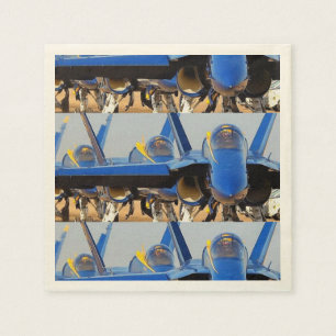 SERVIETTE EN PAPIER ANGES BLEUS