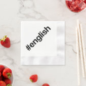 SERVIETTE EN PAPIER ANGLAIS (En situation)