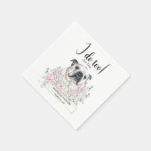 Serviette En Papier Anglais Bulldog Mariage Cocktail Napkins (Coin)