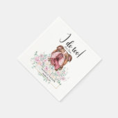 Serviette En Papier Anglais Bulldog Mariage Cocktail Napkins (Coin)