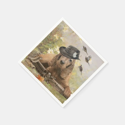 Serviette En Papier Anglais Cocker Spaniel (Coin)