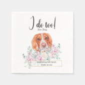 Serviette En Papier Anglais Springer Dog Mariage Cocktail Napkins (Devant)