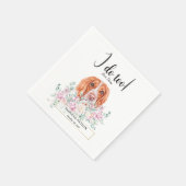 Serviette En Papier Anglais Springer Dog Mariage Cocktail Napkins (Coin)