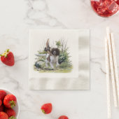 Serviette En Papier Anglais Springer Spaniel (En situation)