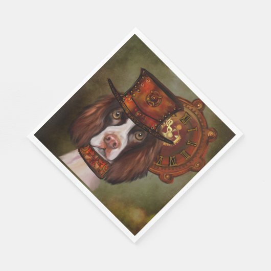 Serviette En Papier Anglais Springer Spaniel (Coin)