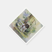 Serviette En Papier Anglais Springer Spaniel (Coin)
