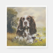 Serviette En Papier Anglais Springer Spaniel (Devant)