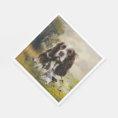Serviette En Papier Anglais Springer Spaniel (Coin)
