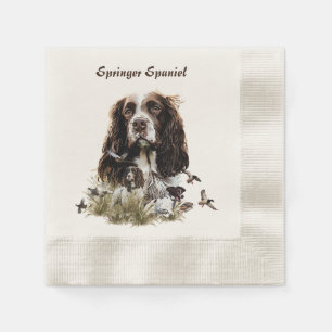 Serviette En Papier Anglais Springer Spaniel