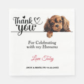 Serviette En Papier Anglais Toy Spaniel Papier Napkins (Devant)