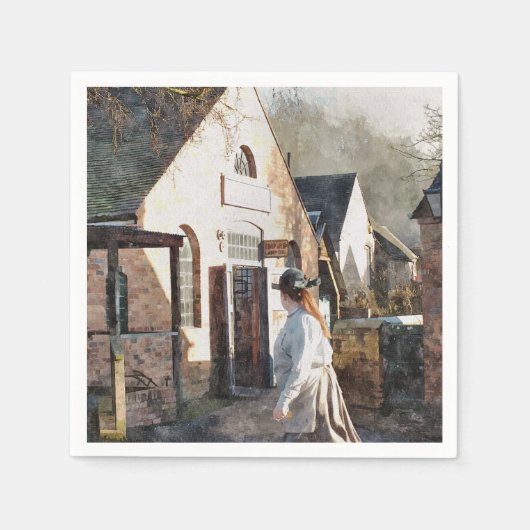 SERVIETTE EN PAPIER ANGLETERRE VICTORIENNE (Devant)