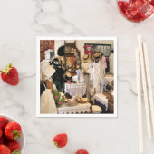 SERVIETTE EN PAPIER ANGLETERRE VICTORIENNE (En situation)