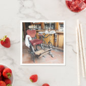 SERVIETTE EN PAPIER ANGLETERRE VICTORIENNE (En situation)