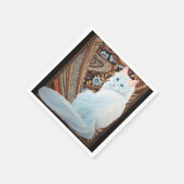 Serviette En Papier Angore turc blanc (Coin)