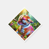 Serviette En Papier Angry Tiger (Coin)