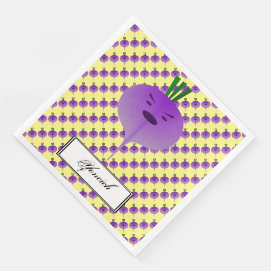 Serviette En Papier Angry Turnip par Kenneth Yoncich (Coin)