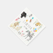 Serviette En Papier Animal de fête simple moderne aquarelle (Coin)