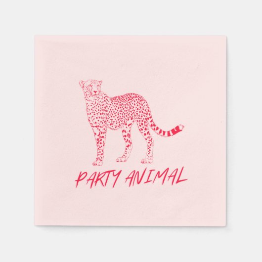 Serviette En Papier Animal de partie (Devant)