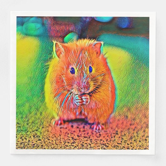 Serviette En Papier AnimalColor_Hamster_001_by_JAMColors (Devant)