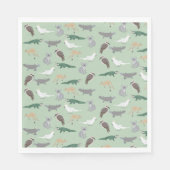 Serviette En Papier Animaux autochtones australiens Eucalyptus Motif v (Devant)