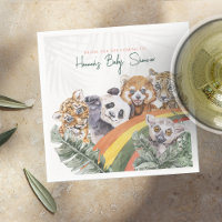 Animaux Bébés de la Jungle Tropicale | Baby Shower