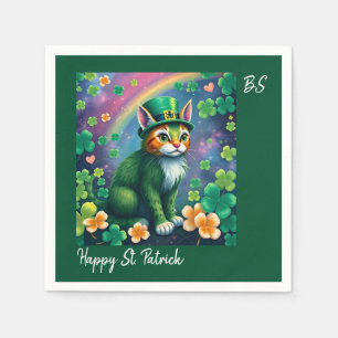 Serviette En Papier Animaux Chanceux déguisés - Drôle de St Patrick