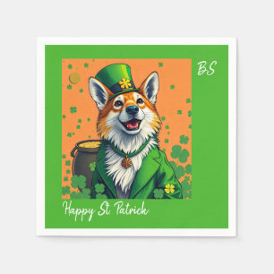Serviette En Papier Animaux Chanceux déguisés - Drôle de St Patrick