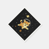 Serviette En Papier Animaux De Chat Dans L'Espace (Coin)