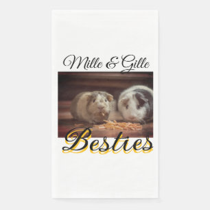 Serviette En Papier Animaux de compagnie amis besties ajouter nom anim