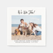 Serviette En Papier Animaux de compagnie Chien Chat Personnalisé Photo (Devant)
