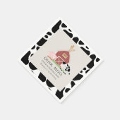 Serviette En Papier Animaux de ferme Barnyard Beige Papier d'anniversa (Coin)