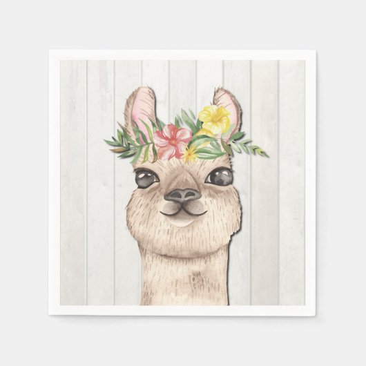 SERVIETTE EN PAPIER ANIMAUX DE FÊTE (Devant)