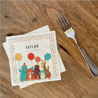 Animaux de Fête et Points de Polka Anniversaire Pe