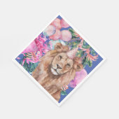 Serviette En Papier Animaux de fête Safari Jungle sauvage Un anniversa (Coin)