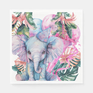 Serviette En Papier Animaux de fête Safari Jungle sauvage Un anniversa