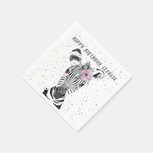 Serviette En Papier Animaux de fête simple moderne Anniversaire person (Coin)