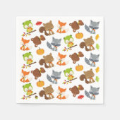 Serviette En Papier Animaux de forêt, Animaux de forêt, Animaux d'auto (Devant)