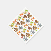 Serviette En Papier Animaux de forêt, Animaux de forêt, Animaux d'auto (Coin)