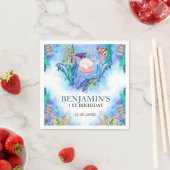 Serviette En Papier Animaux de la mer Sauvages Un Anniversaire (En situation)