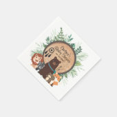 Serviette En Papier Animaux des bois (Coin)